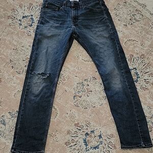 Levi's Denizen 208 Regular Taper Distressed Jean Classic 5pocket stretch 28x30…